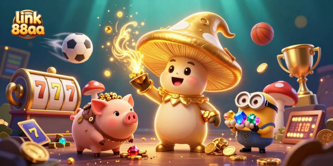 Experience thrilling gaming adventures at link 88aa with an enchanting illustration of a golden wizard casting magic.