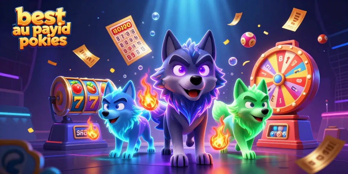 Spin the best au payid pokies with thrilling slot reels and vibrant characters in action.