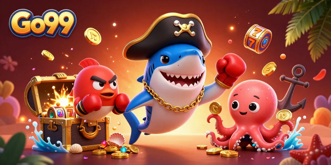 Spin to win at Go99 with animated casino characters and vibrant game elements.