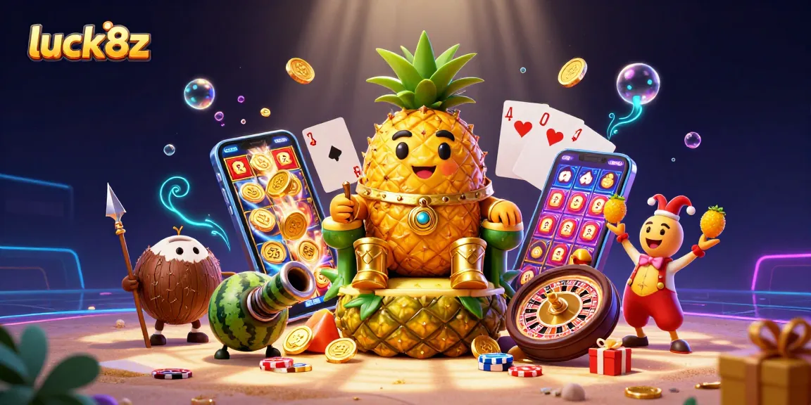 Experience winning excitement at luck8z with vibrant casino elements and dynamic characters!